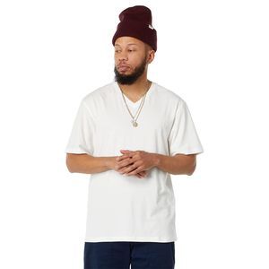LABEL Mens Go-to Vee Regular T-Shirt White XL One Size
